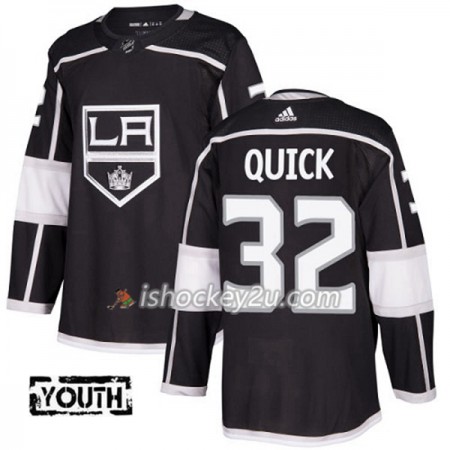 Mænd NHL Los Angeles Kings Trøje Jonathan Quick 32 Adidas 2017-2018 Sort Authentic